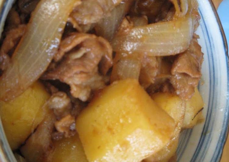 Delicious Cooked over High Heat! Nikujaga (Simmered Meat and Potatoes)