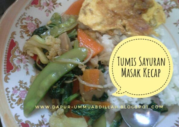 Resep Tumis Sayuran Masak Kecap, Bikin Ngiler