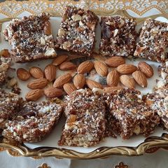 A picture of Delightful dessert-Dryfruit barfi (without sugar).