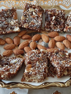A picture of Delightful dessert-Dryfruit barfi (without sugar).