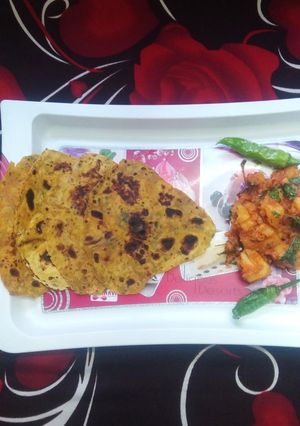પાલક પરોઠા (Palak Paratha Recipe In Gujarati રેસીપી મુખ્ય ફોટો