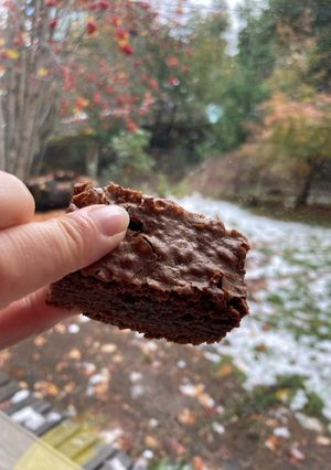 Una foto de Brownie tradicional