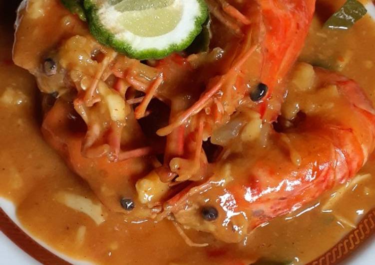 Udang / lobster kali pedas asam manis gurih