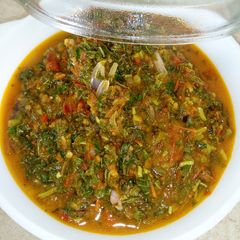 A picture of Vegetable soup.