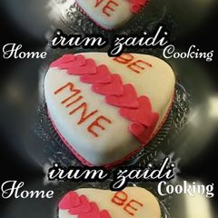 A picture of 💑💕Valentine's Day Heart Shaped Cake 💕💑.