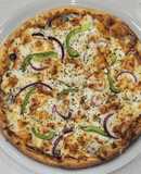 Pizza caseira de frango