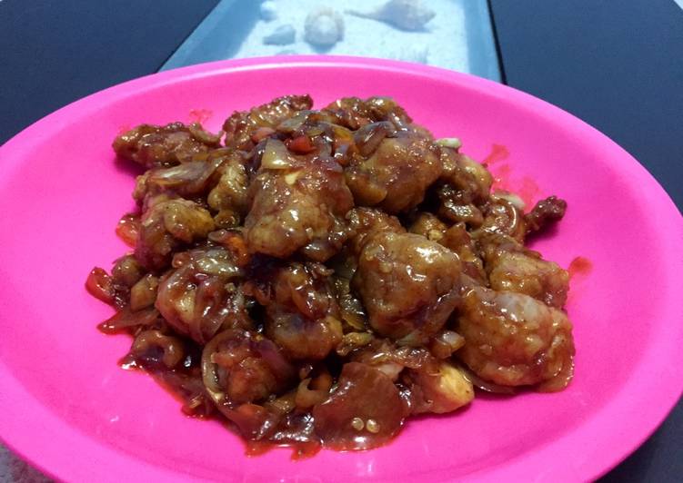 Ayam Crispy Pedas Menterš„ (mentega saus teriyaki)