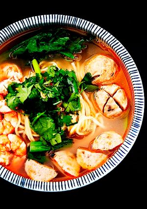 A picture of Shrimp Noodle Soup.