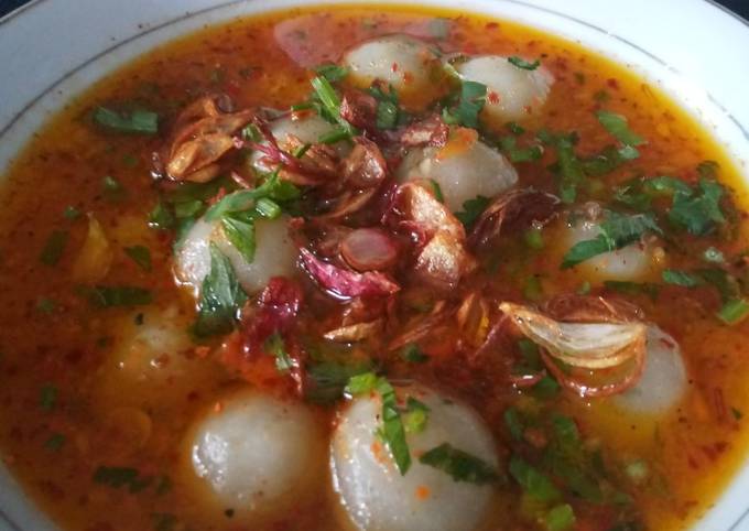Bagaimana Menyiapkan Bacil kuah super hott yang Enak Banget