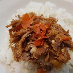 Nasi kambing geprek রেসিপির প্রধান ছবি