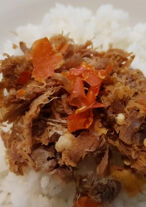 Foto resep Nasi kambing geprek