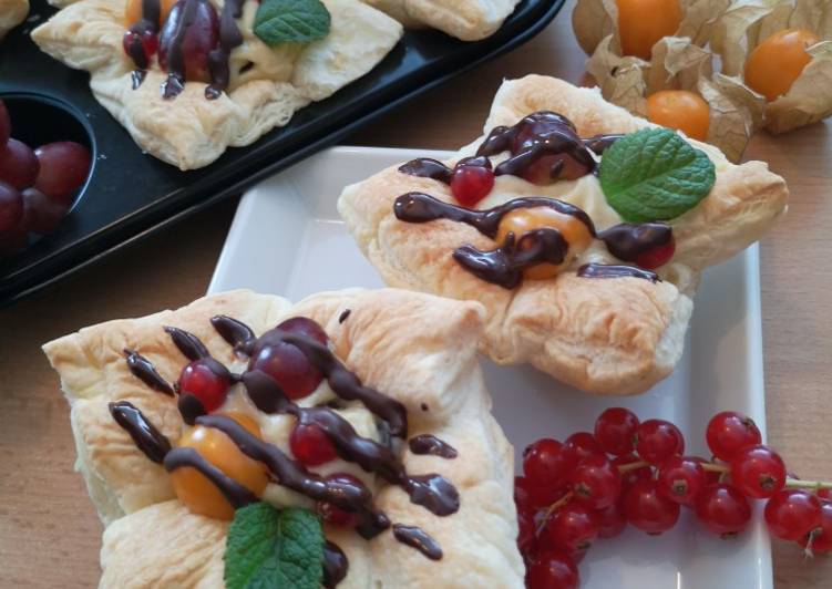 Resep Puff pastry vla kismis aroma rhum, Bisa Manjain Lidah