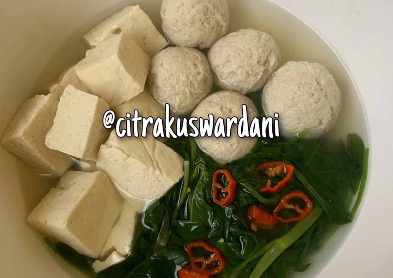 Bakso Ayam Tanpa Telur Tanpa Tepung