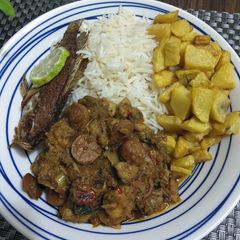 A picture of RIPO with SEAFOOD PORTAGE & FRIED TILAPIA FISH.