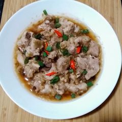 Chinese steam Pork ribs with black bean sauce A picture of Chinese steam Pork ribs with black bean sauce.