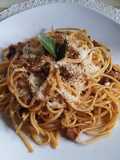 Spaghetti Con Salsa De Tomate Y Carne