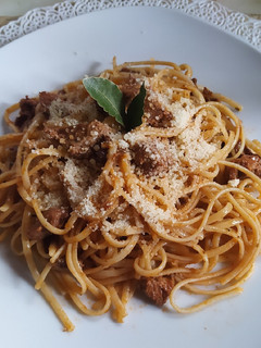 Una foto de Spaghetti Con Salsa De Tomate Y Carne
