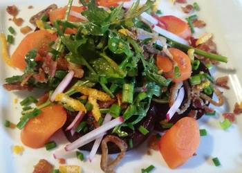 Popular Cuisine Beet  Carrot Salad Practical Delicious