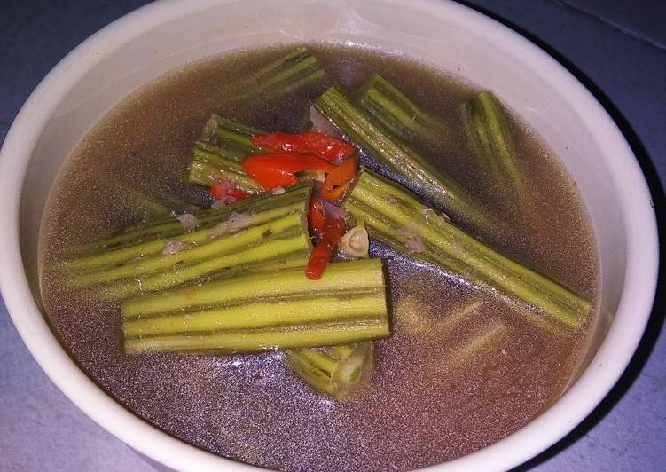 Cara Gampang Membuat Sayur kelentang (sayur buah kelor), Enak Banget