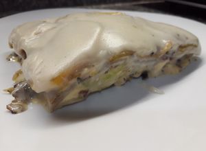Una foto de Lasagna de verduras grilladas