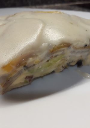 Una foto de Lasagna de verduras grilladas