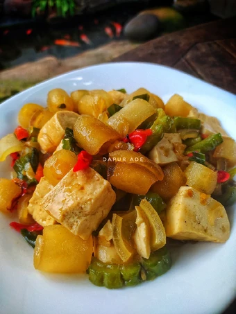 Cara Gampang Membikin Resep Tumis Kikil Pare Tahu ala Warteg yang  Bikin Ketagihan Anti Ribet, Sempurna