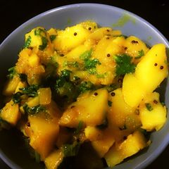 A picture of Batatache Bhujne(pathare prabhu style).