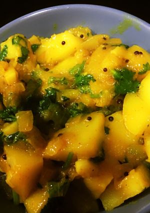 A picture of Batatache Bhujne(pathare prabhu style).