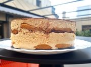 Una foto de tarta tiramisú