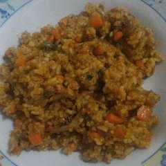 A picture of Nasi goreng wortel.