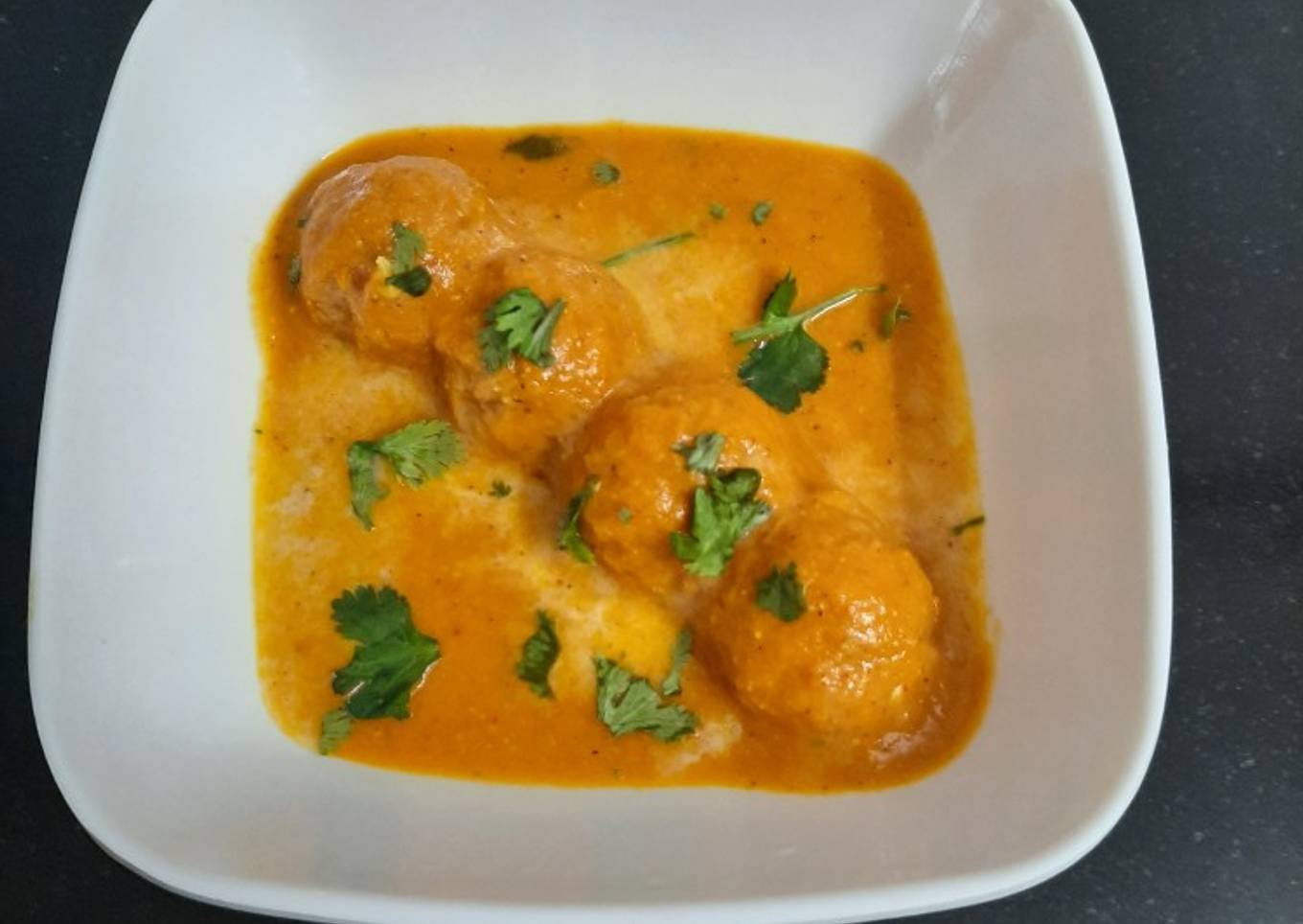 Malai kofta with gravy