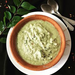 Coconut & Coriander Stem Chutney A picture of Coconut & Coriander Stem Chutney.