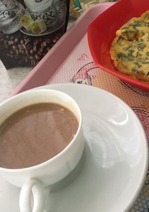 صورة لوصفة كيتو قهوة بجبن القشطه