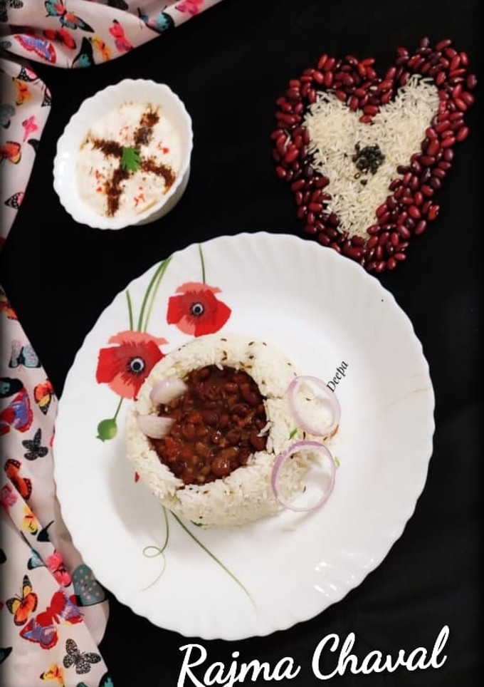 A picture of Rajma Chawal.
