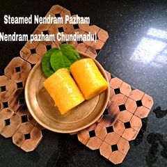 A picture of Steamed Nendram pazham.