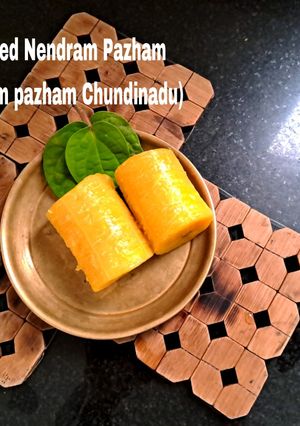 A picture of Steamed Nendram pazham.
