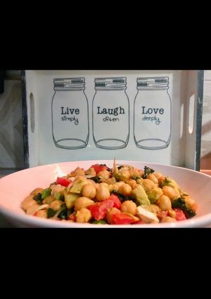Una foto de Ensalada de Garbanzos estilo Thai