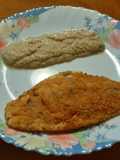 Dorada empanada y adobada, en airfryer