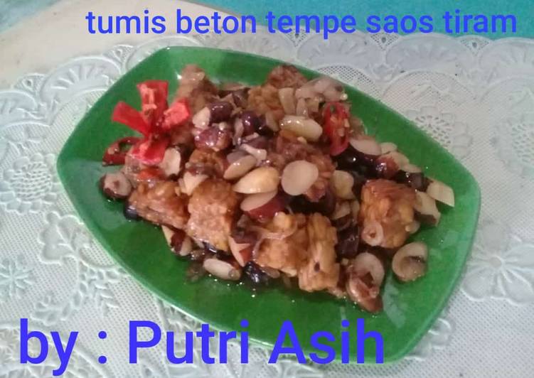Resep Tumis beton tempe saos tiram, Bisa Manjain Lidah