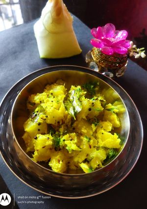 A picture of Ash gourd Thoran.