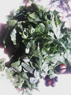 A picture of Fresh weeds smoothie.