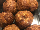 Albóndigas de ternera y avena en freidora de aire sin grasa