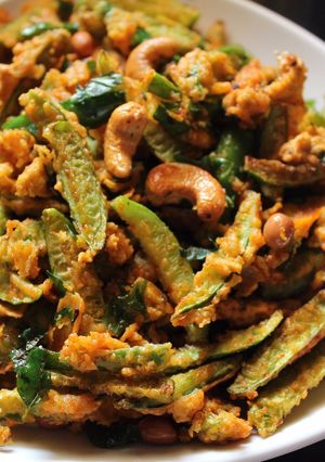 A picture of Tindora Kaju Fry (Dondakai Cashew Pakodi Koora).