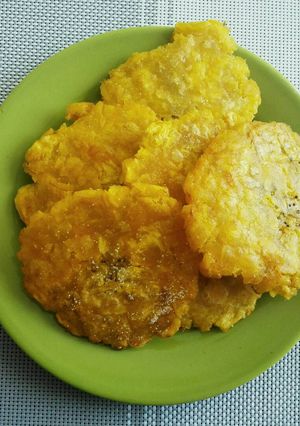 Una foto de Patacones -tostones- con ayuda del microondas