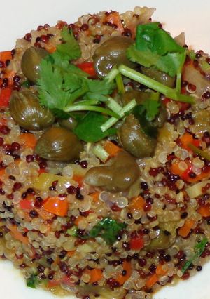 A picture of Quinoa with Capers.