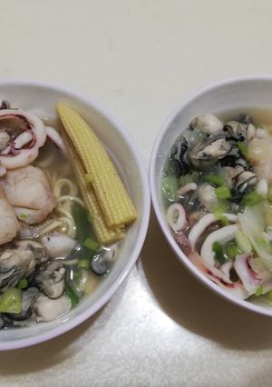 海鮮麵 的食譜成品照片