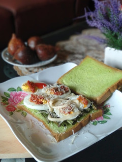Foto resep Sandwich telur rebus kacang panjang