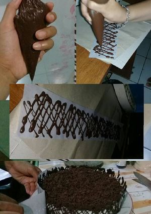 Foto resep Cara membuat pagar coklat ekonomis