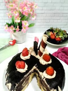 Foto resep Steamed Tart Marble Cake