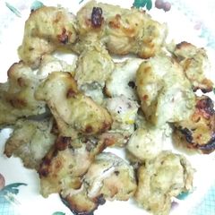 A picture of Chicken kababs.